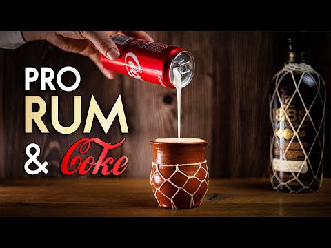 Видео: Ром Old Fashioned с пеной Coca Cola