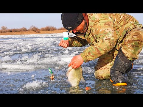 Видео: НА ЭТОМ ЛЬДУ ХОДИТЬ ОПАСНО, но ЛЕЩ КЛЮЁТ АКТИВНО. Зимняя рыбалка на леща.