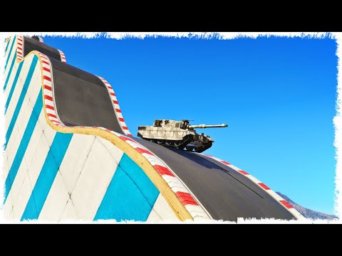 Видео: АДСКИЕ РУССКИЕ ДОРОГИ НА ТАНКЕ В GTA ONLINE!!!