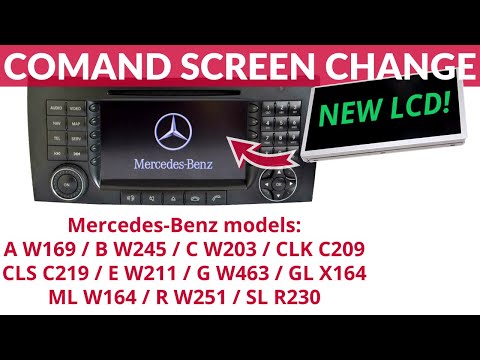 Видео: Как заменить ЖК-экран COMAND — Mercedes SL, A, B, C, CLS, CLK, E, G, GL, ML, R-класс
