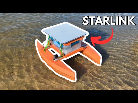 Видео: Автономная радиоуправляемая лодка с питанием от Starlink — управление из любой точки мира!