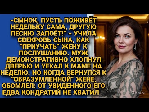 Видео: Ушел от Жены на Неделю по Совету Мамы. Вернулся и Обомлел... 😢