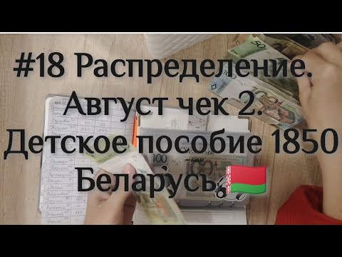 Видео: Распределение денег по конвертам. Планирование бюджета. Беларусь 🇧🇾