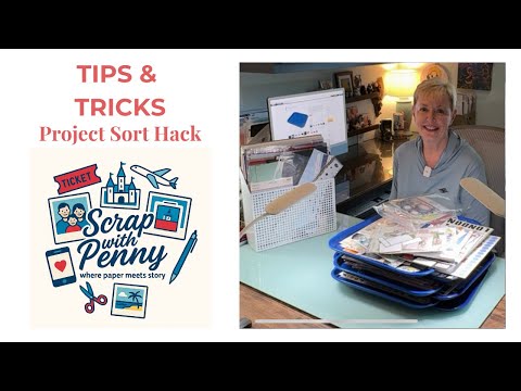 Видео: Советы по скрапбукингу: 9 | Организация материалов для скрапбукинга | Лайфхак с подносом для ланча