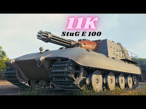 Видео: Sturmgeschütz E 100 дал 12к