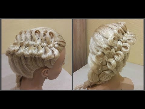 Видео: Причёска бантики из волос🎀Hairdress bows of hair🎀коса из бантиков.braid from the bows.