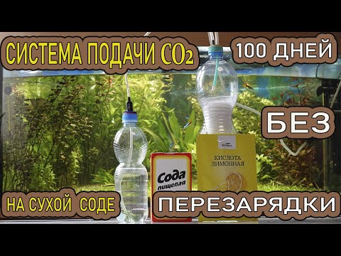 Видео: Система подачи СО2 на сухой соде 100 дней без перезаправки!