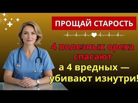 Видео: После 65? 4 ореха, которые нужно есть — и 4, к которым нельзя прикасаться! | орехи после 65
