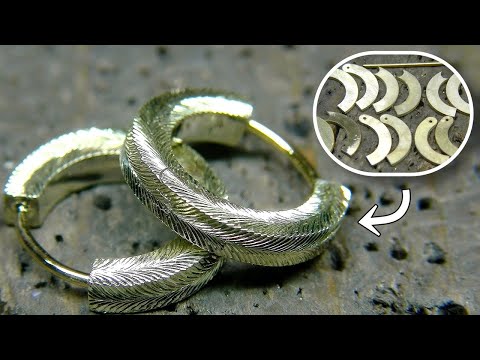 Видео: Как сделать серьги-обручи K10 lK10