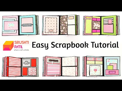 Видео: Милый и простой урок по созданию скрапбукинга от Срушти Патил | Простые идеи для создания открыто...