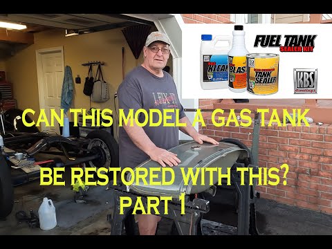 Видео: Очистка, травление и герметизация бензобака Ford Model A 1930 года с помощью очистителя KBS Coati...