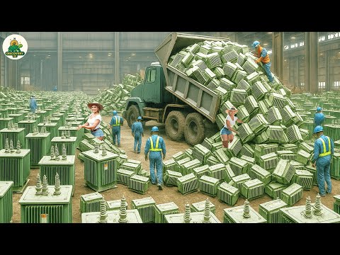 Видео: Гигантский завод силовых трансформаторов: создание самой мощной машины в мире удивительным способом