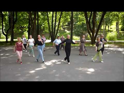 Видео: "Вернисаж"/ Утренний релакс/Line dance/65+/ "Золотой возраст", г.Витебск(Беларусь)