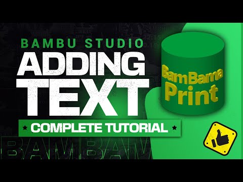 Видео: Как создать идеальный текст на 3D-моделях в Bambu Studio