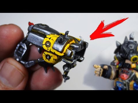 Видео: Металломет Турбосвина из Овервотча, cделан из лего и полимерной глины