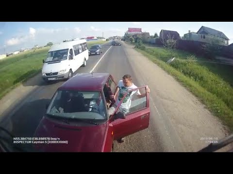 Видео: Пьяный ур*д выехал на встречку в лоб сменщику((Красивый карьер