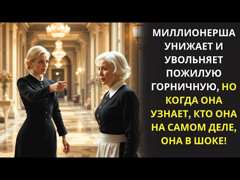Видео: МИЛЛИОНЕРША ПЛОХО ОБРАЩАЕТСЯ С ПОЖИЛОЙ ГОРНИЧНОЙ — НО ПОТОМ УЗНАЁТ ПРАВДУ О НЕЙ…
