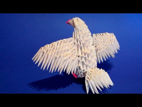 Видео: Как сделать голубя из бумаги. МОДУЛЬНОЕ ОРИГАМИ голубь маленький (голубенок) мк