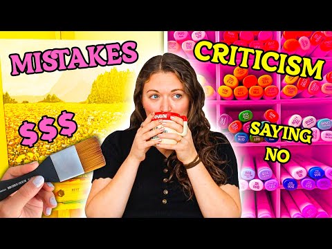 Видео: Ошибки, которые я совершил как художник... *плюс нарисуйте 6 картин вместе со мной*