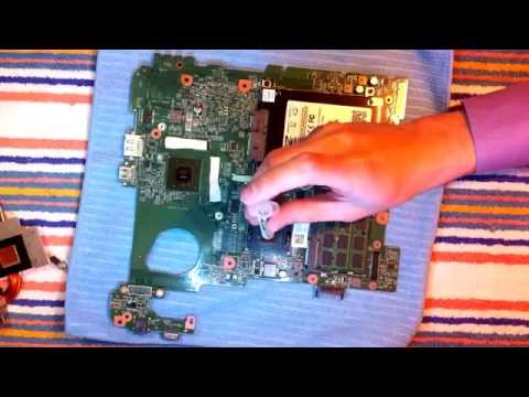 Видео: Замена термопасты в DELL INSPIRON N5110 (Change the thermalpaste in DELL N5110)
