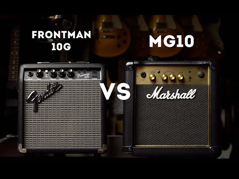 Видео: Marshall MG10 VS Fender Frontman 10G сравнение комбоусилителей