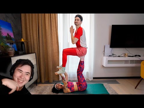Видео: ЙОГА ЧЕЛЛЕНДЖ с Анастасиз | РЕАКЦИЯ на @TheBrianMaps