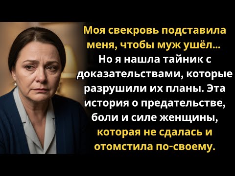 Видео: Моя свекровь хотела разрушить мою семью — но я нашла их тайник с доказательствами!