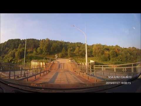 Видео: Driving in Kaluga region: Дугна - Ферзиково - Таруса 27/07/2019 (timelapse 4x)