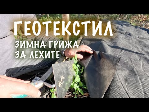 Видео: ГЕОТЕКСТИЛ - зимно мулчиране | БАМБУКОВИ КОЛЦИ за домати - предимства и недостатъци.