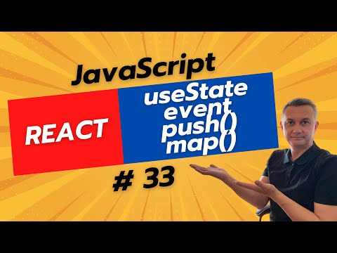 Видео: React для начинающих: useState, event, map и push, copy array