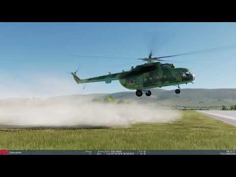 Видео: Пилотаж на вертолёте Ми-8МТВ2 в DCS World