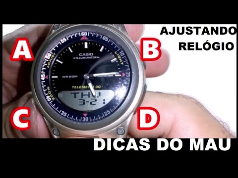 Видео: Как установить время в часах CASIO? - Как поменять стрелки на часах Casio?