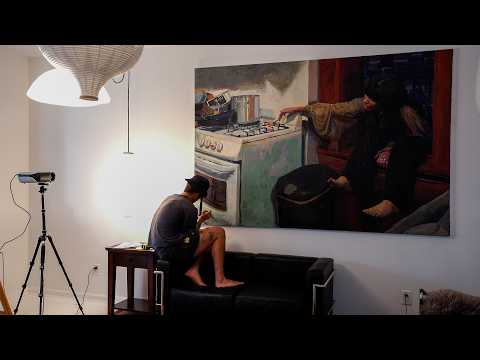 Видео: Самая большая картина маслом, которую я когда-либо делал: полный процесс