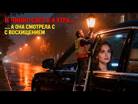 Видео: «Отец-одиночка чинит уличные фонари в 4 утра, не подозревая, что миллионер тайно наблюдает за 