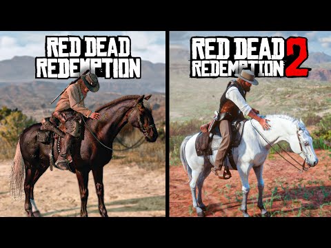 Видео: RDR 1 vs RDR 2 - Сравнение деталей