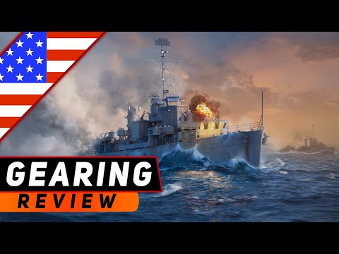 Видео: ЭСМИНЕЦ GEARING! В ТЫЛУ ВРАГА! WORLD OF WARSHIPS