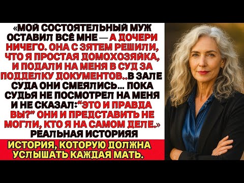 Видео: «Когда я вошла в зал суда, дочь еле сдерживала смешок, а её муж только покачал головой.