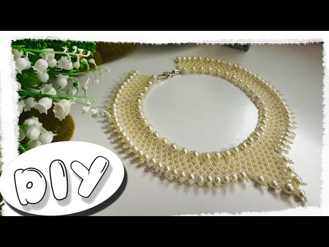 Видео: DIY НІЖНЕ БІЛЕ КОЛЬЄ з бісера