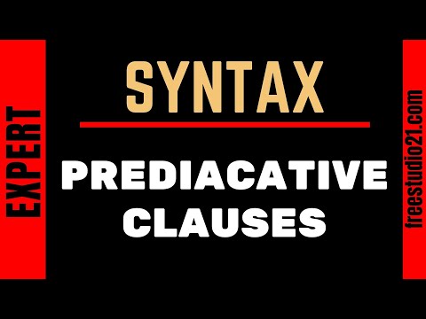 Видео: Predicative Clauses - что это и как использовать