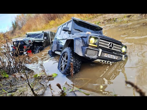 Видео: ШИПЫ на JEEP 4х4 наказывают мощный Гелендваген G500 4х4 на бездорожье ... RC OFFroad