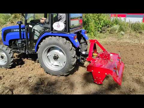 Видео: Работа Трактора Ловол ТЕ 354 с фрезой 1GN 1.4