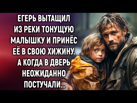 Видео: Егерь спас из реки малышку и принёс её в свою хижину. А когда в дверь неожиданно постучали...
