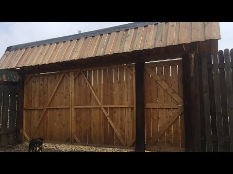 Видео: Ворота из дерева за 3 копейки.