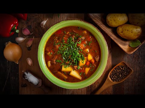 Видео: Самый знаменитый венгерский суп-гуляш! Очень легко готовить!