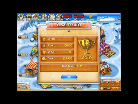 Видео: Farm Frenzy 3 Ice Age (level 48) only GOLD Веселая ферма 3 Ледниковый период (уровень 48) Золото