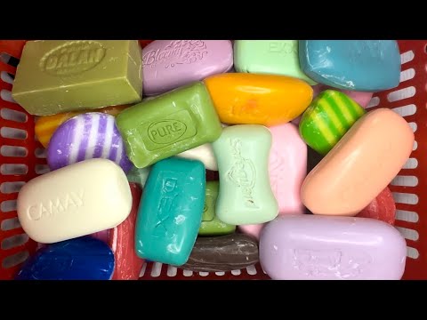 Видео: ASMR 🔪🧼😋Cutting dry soap 😍Резка мыла/Корзинка красивого,сухого мыла 🔪🥳