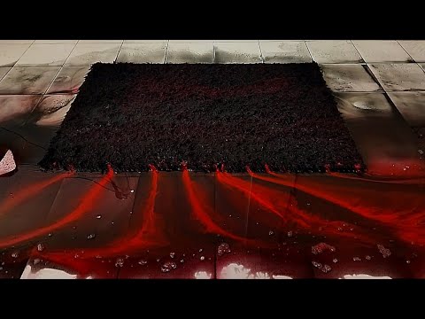 Видео: Фантастический ковер - Чистка грязного ковра удовлетворяет ASMR