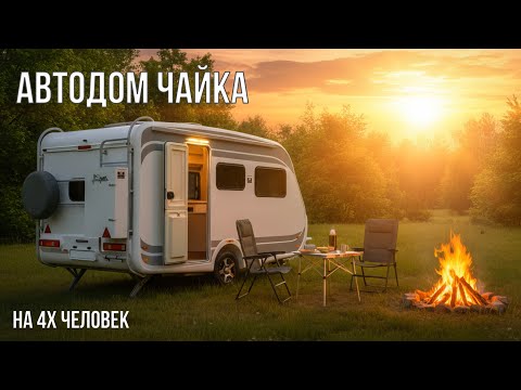 Видео: Прицеп автодом на 4 человека с цельным корпусом "Чайка" после сезона эксплуатации