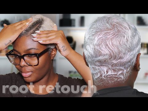 Видео: Как я ретуширую корни | Platinum Pixie