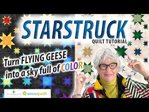 Видео: Мастер-класс по шитью STARSTRUCK: превратите летящих гусей в небо, полное звезд!